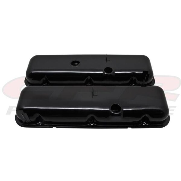 Cfr Performance CFR HZ-9503-T-PBK 1965-72 Chevy Big Block 396-427-454 Tall OEM Style Steel Valve Covers - Black HZ-9503-T-PBK - main